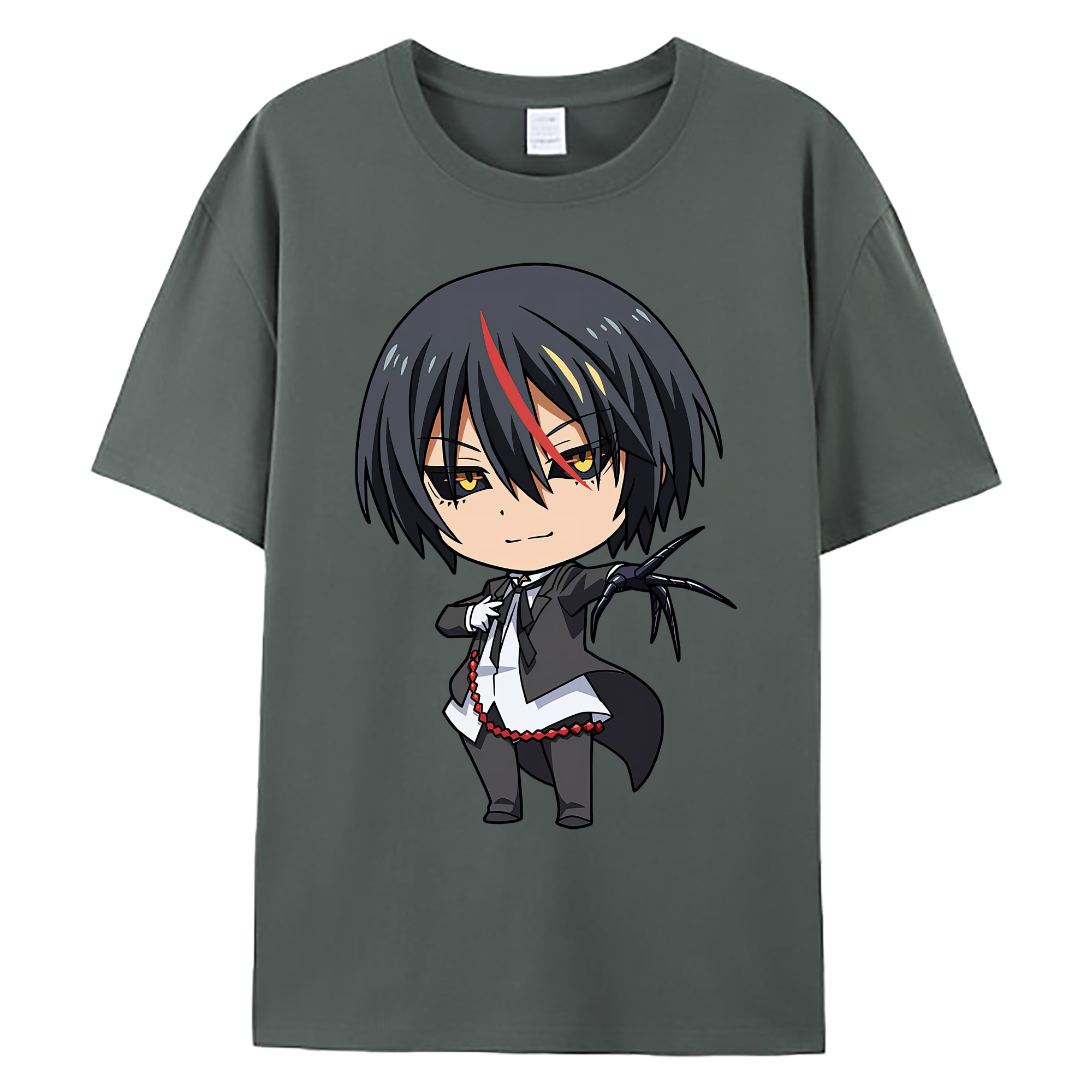 （画像用） 転スラ Regarding Reincarnated to Slime 綿100％ メンズ半袖Tシャツ｜肌触りやわらか＆通気性